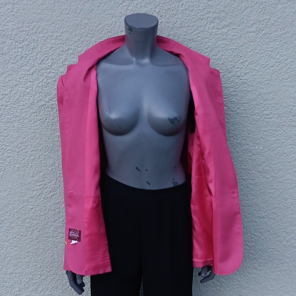 CROSS COUNTRY FASHIONS (USA) LADIES VINTAGE PURE LINEN (1) BUTTON LUXURY BLAZER - Picture 16 of 17